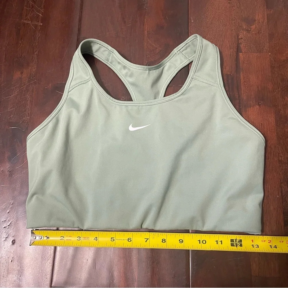 Nike Dri-Fit Sports Bra Women’s Size XL Green No Pads Workout Athletic Wear - Picture 4 of 6
